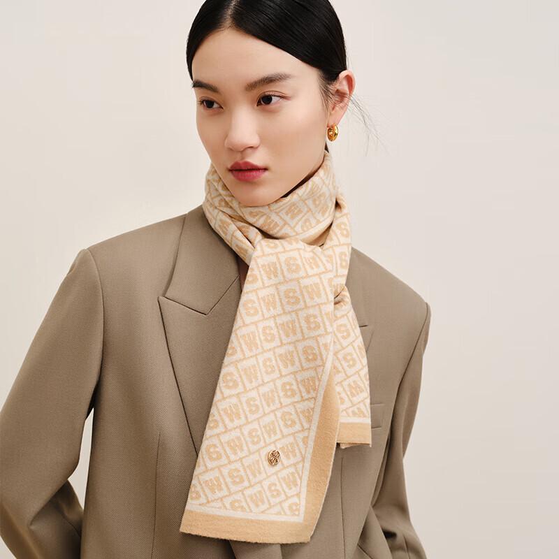 WENSLI Women's Pure Wool Winter Scarf