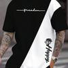 T Shirt For Men Clothing Fashion Letter&Flower 3D Printed T Shirts Harajuku Short Sleeve Tee Casual Oversized Men's Clothing Top
