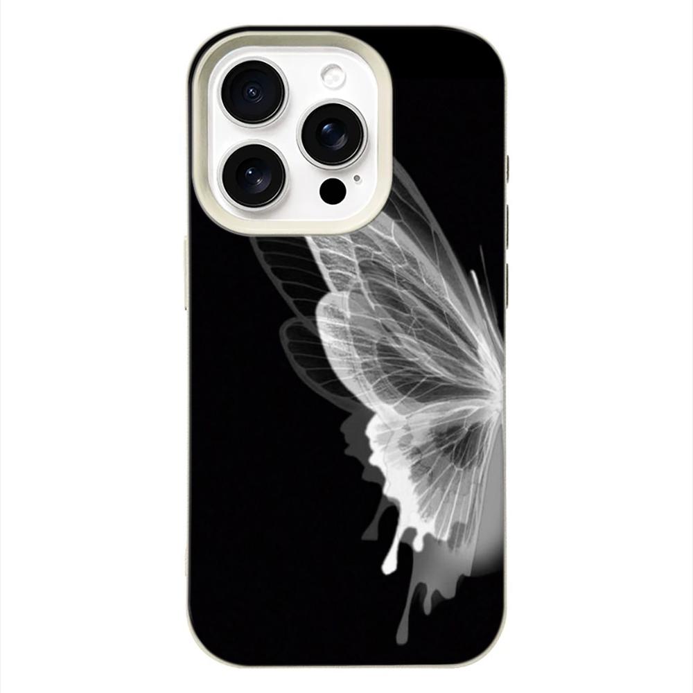Ice Butterfly Case For IPhone 17 Cases IPhone 15 11 12 13 14 Pro Max 16E 16 Plus Stylish Patterned Design Phone Cover