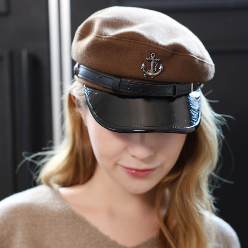 Бенни Белт Кофейня Бариста Шляпа Пекарь Матросская Шляпа brown