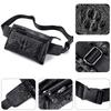 Kopfschicht Rindsleder Hüfttasche Herren Multifunktional Sport Leder Crossbody Handys Hochwertiges Gefühl