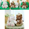 Sleepy Bear Plush Toy With Soft Short Pile For Kids And Gifts