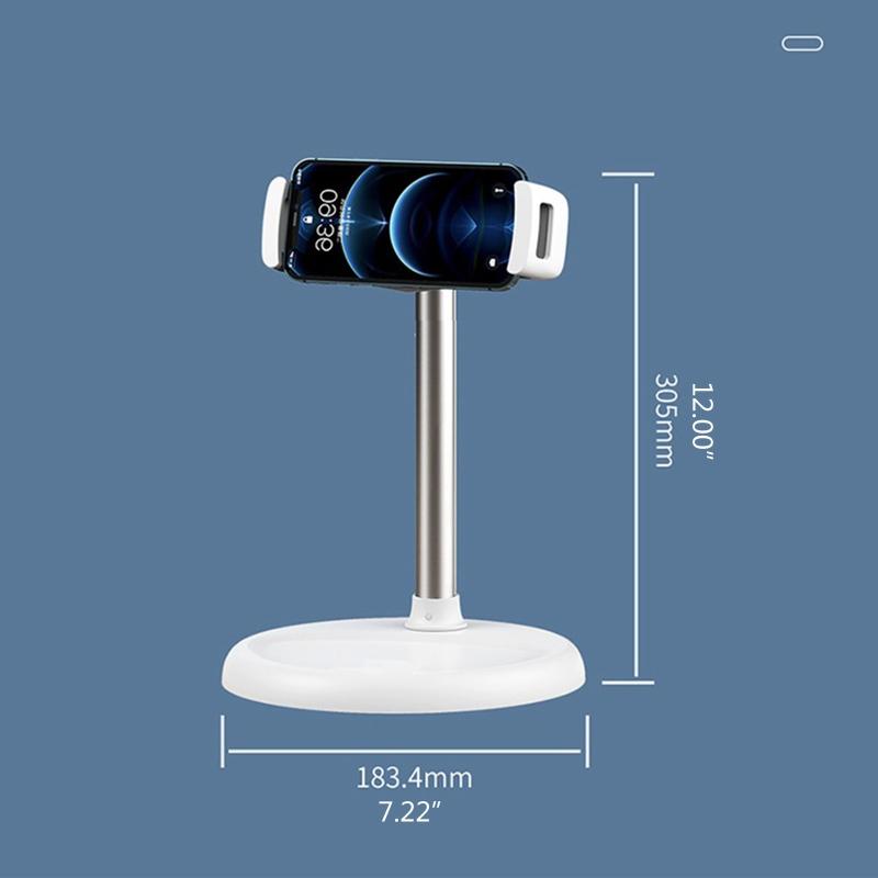 Adjustable Height Angle Mobile Phone Holder Bracket Floor Table Sofa Tablets Stand for 4-12.9in for Creative Gift