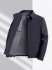 Men's Windproof No-Iron Business Casual Lapel Jacket for Spring and Autumn