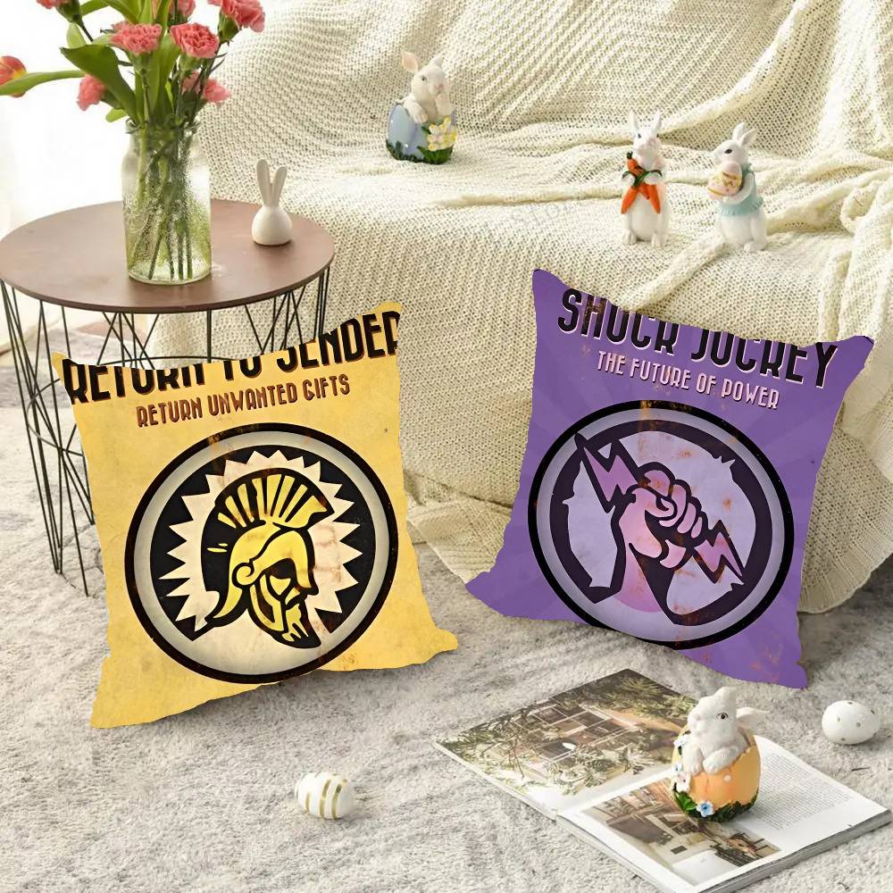 Game Popular Bioshock Pillow Case Square Pillow Bedroom Sofa Leisure Comfort Cushion Car Living Room Home Decoration