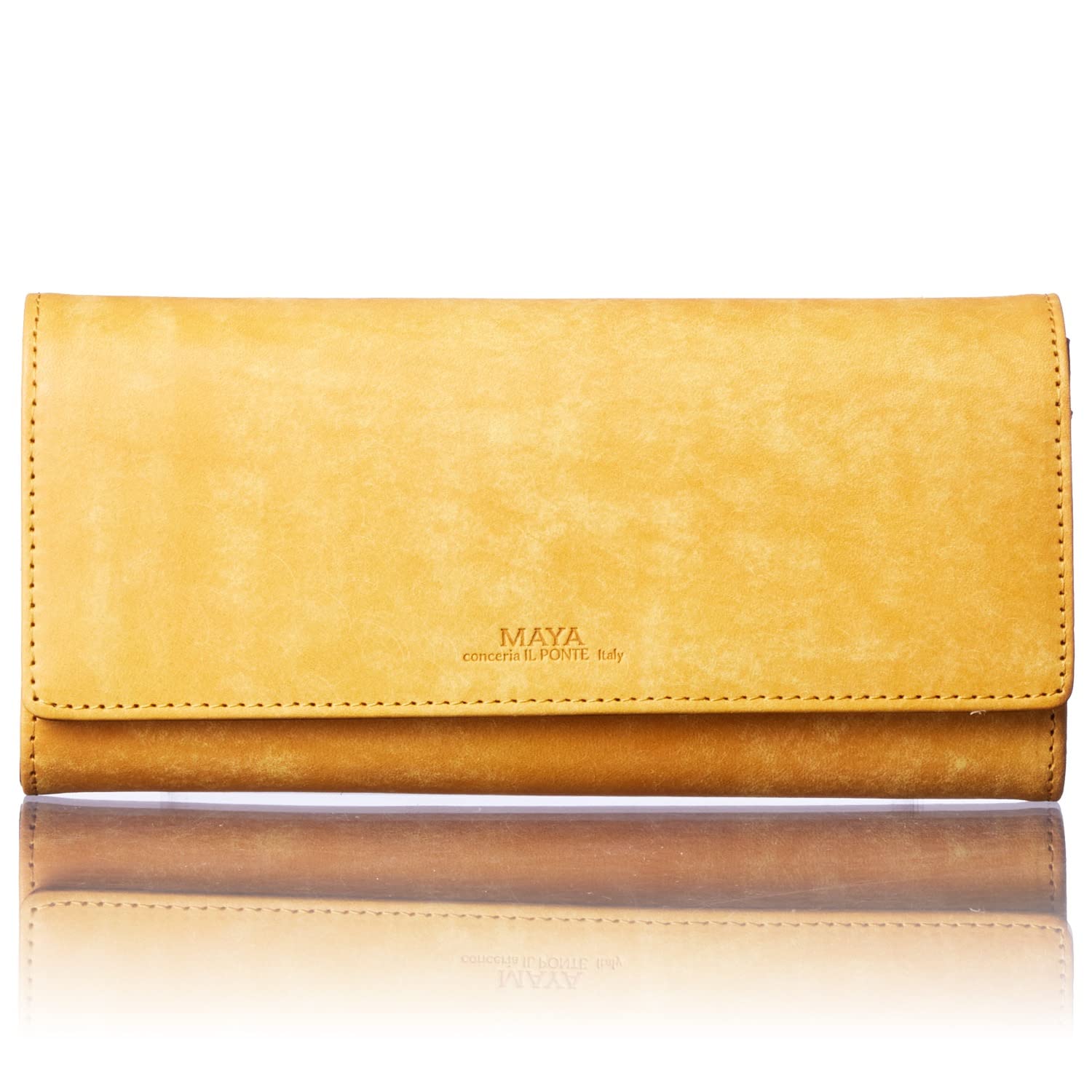 

[VOICE] Align Maya Women s Long Wallet, Made with Italian IL PONTE Leather. This versatile, vertical card case holds 40 cards and features a large
