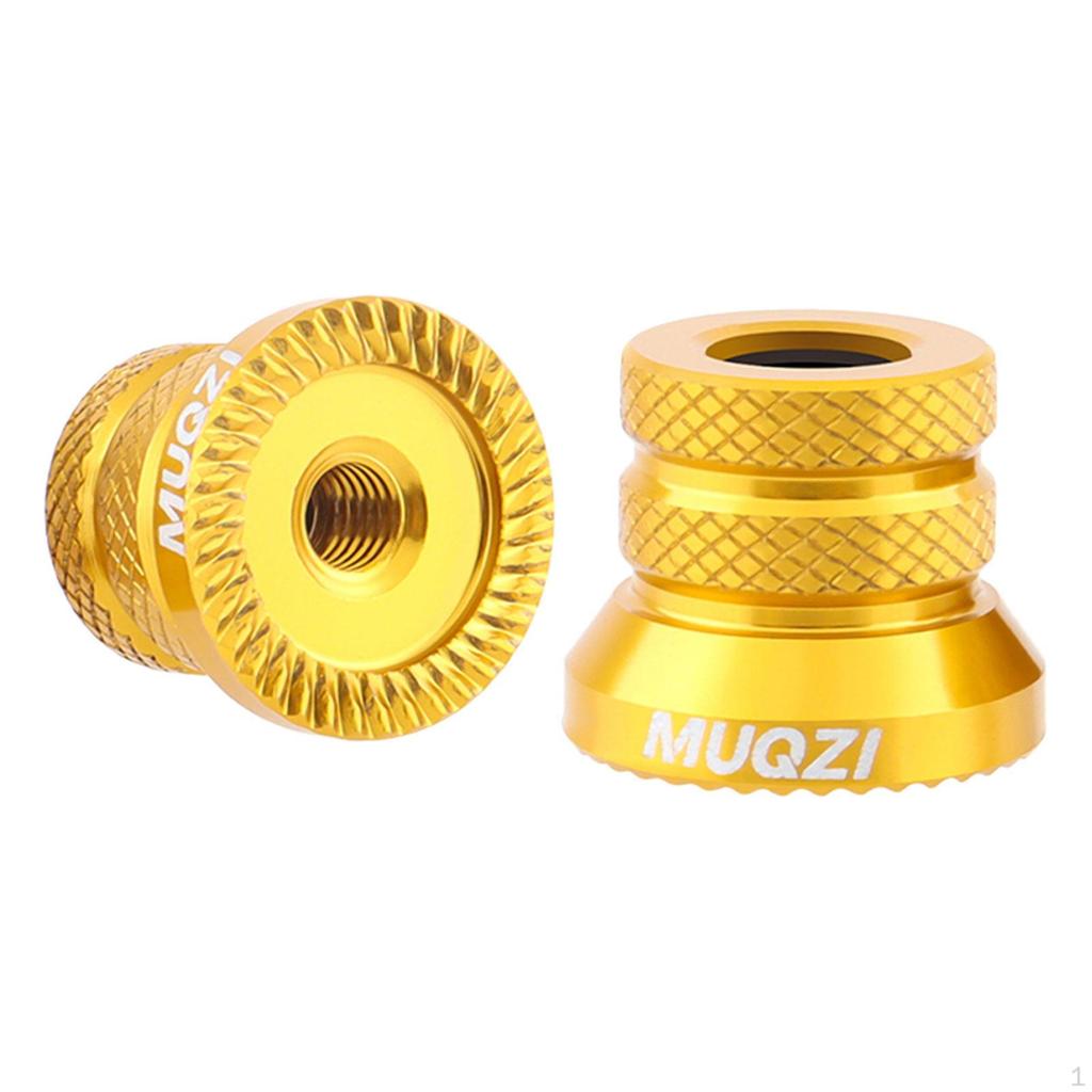 2 Pieces Bicycle Hub Nut Bike Axle Nuts Non Slip Spare Part Quick Release Lever