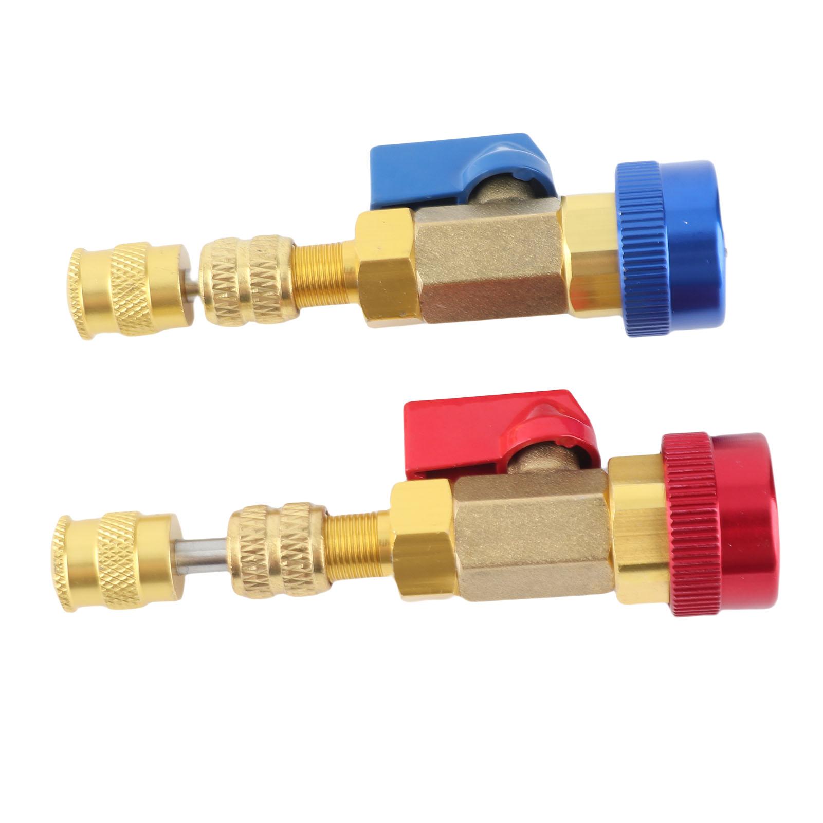 

2 шт. A C Инструмент для снятия и установки золотников клапанов Регулируемый инструмент для снятия Переходник высокого/низкого давления для R134 R12