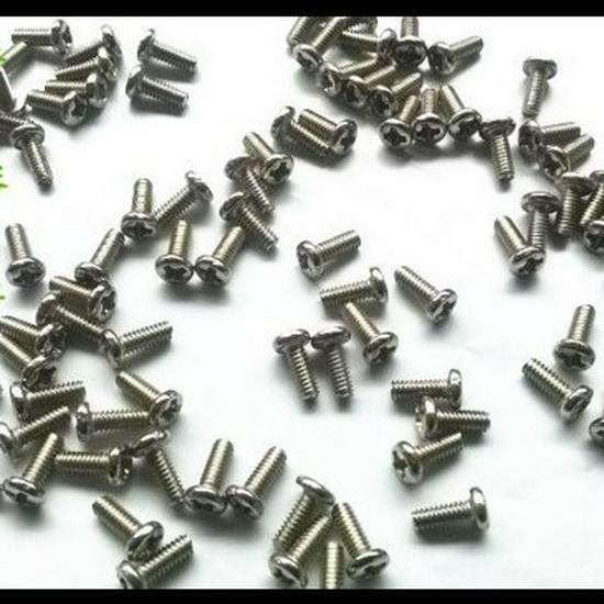 Nickel-Plated Cross Pan Head Machine Screws: M1, M1.2, M1.4, M1.6, M1.7, M2.5, M3