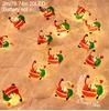 2M 20LED Santa Claus Snowman Elk Garland Lights String Christmas Decorations for Home 2025 Xmas Tree Ornaments Navidad New Year