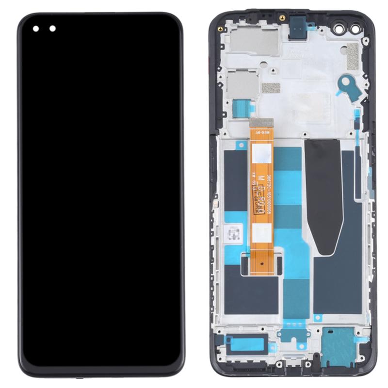 For Realme X50 5G Grade B LCD Screen and Digitizer Assembly+Frame Replacement Part (without Logo)
