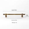American Retro Brass Single-Hole Drawer Handle - French Vintage Style Pure Copper