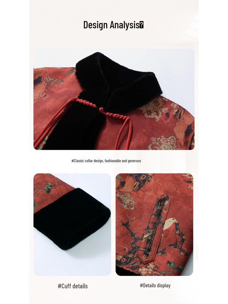 2025 New Chinese-Style Double-Sided Thick Coat for Middle-Aged & Elderly Women