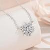 Zircon Women's Collarbone Chain Choker Snowflower Crystal Necklace Snowflake Necklace  Daily
