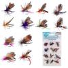 OriGlam 12pcs Butterfly Fly Fishing Lure Handcrafted for Bass Panfish Trout Salmon
