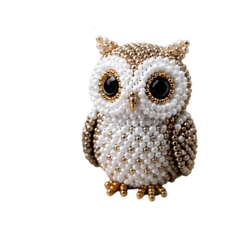 Cute Diy Handmade Colorful Beaded Animal Figurines Material Kit Perfect For Home Desktop Decor Ideal Gifts For Craft Lovers