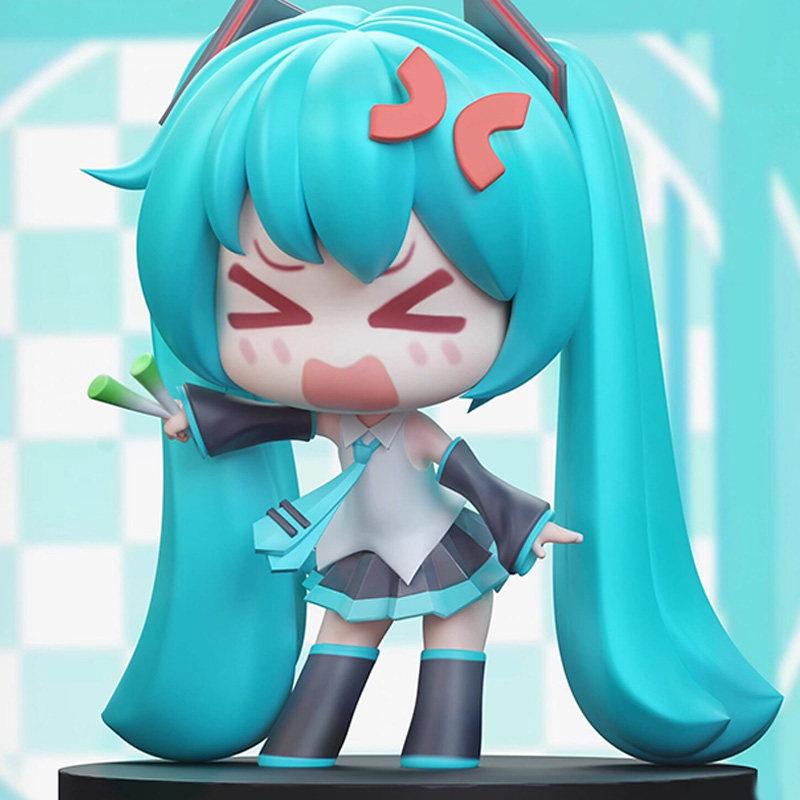 Hatsune Miku 2.0 Leek Sound Q Version Figure - Limited Edition Desktop Ornament Gift