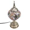 Mosaic Glass Table Lampshade Vintage Bronze Metal Base Handmade Colorful Marrakech Turkish Lampshade