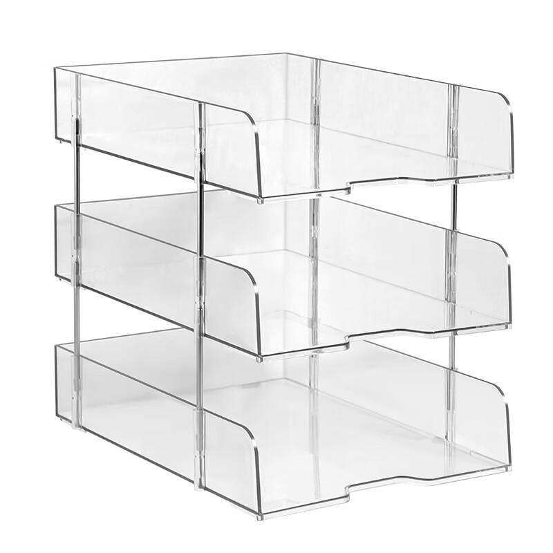 Acrylic Desktop File Organizer Rack