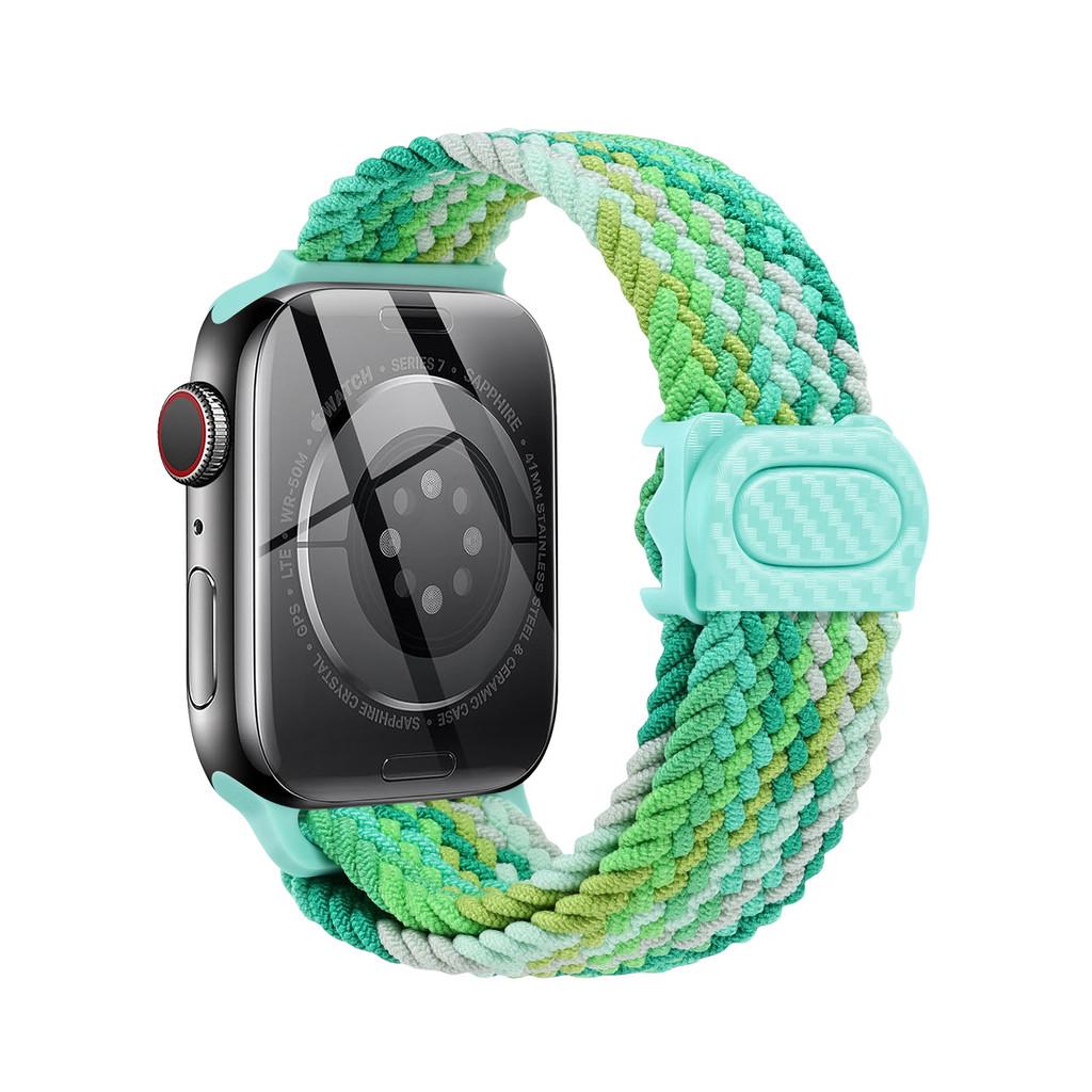 Strap For Apple watch band 44mm 42mm 40mm 45mm 46mm 41mm 49mm Braided Solo Correa Bracelet iWatch 11 10 9 8  7 6 5 4 se Ultra3
