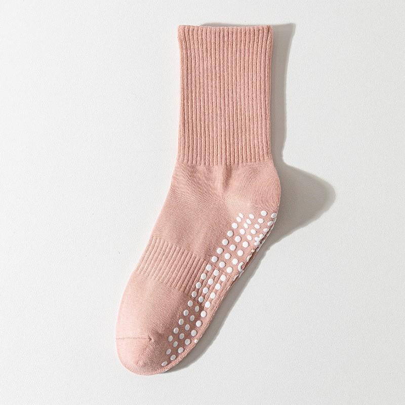 Yoga Socks Non-Slip Pure Cotton Boneless Tube Socks Pilates Indoor Fitness With Shark Pants Stockings
