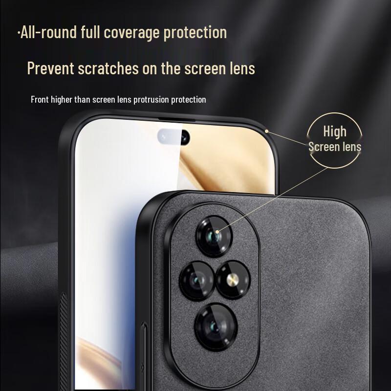 Shangsu Guochao Lambskin Texture Phone Case for Honor 200 Series