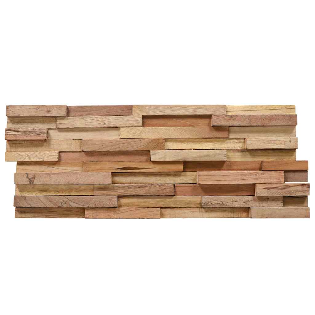 Vidaxl 3D Wall Cladding Panels, 10 Pcs., 1.08 M², Teak Wood