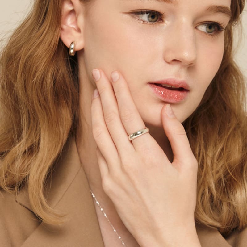 Murmur [925silver]Basic Bold Ring