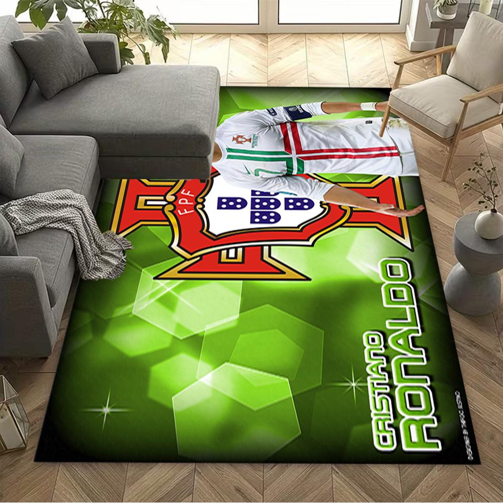 Ronaldo's Soccer Legend Floor Mat Design for Game Room Decorate room Dormitory Foyer Antislip Carpet Decorate Offices