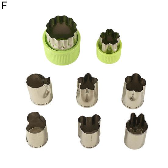 Non-stick Cake Embossing Die Lightweight Smooth Edge Washable Reusable Cookie Cutter Bakery Gadget 8Pcs/Set DIY