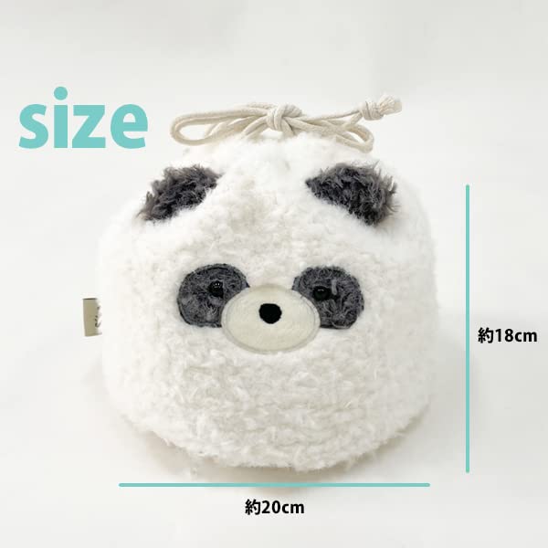[Stream] Drawstring Pouch Bag, Otter Design, Small Item Holder, Fluffy Plush Toy, Cute, Animal Design, TY012-C
