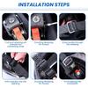Helmet Quick Release Buckle Kit Stainless Steel Ratcheted Chin Strap Adapter for Motorcycle Helmets Easy tallation