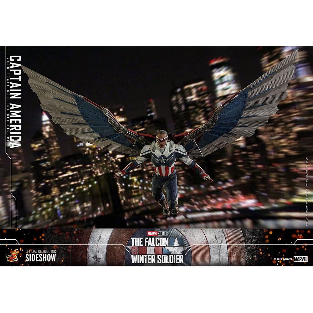 TV Masterpiece Falcon Winter Soldier Captain America Scale Figure Blue & 1/6
