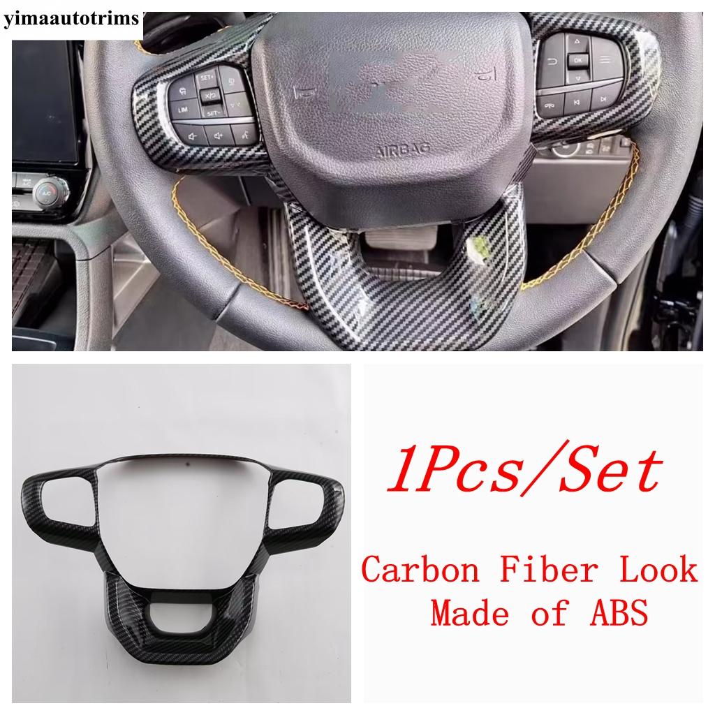 Window Lift / Gear Shift / Steering Wheel / Handle Bowl / Air AC Cover Trim For Ford Ranger  - 2025 Carbon Fiber Accessories