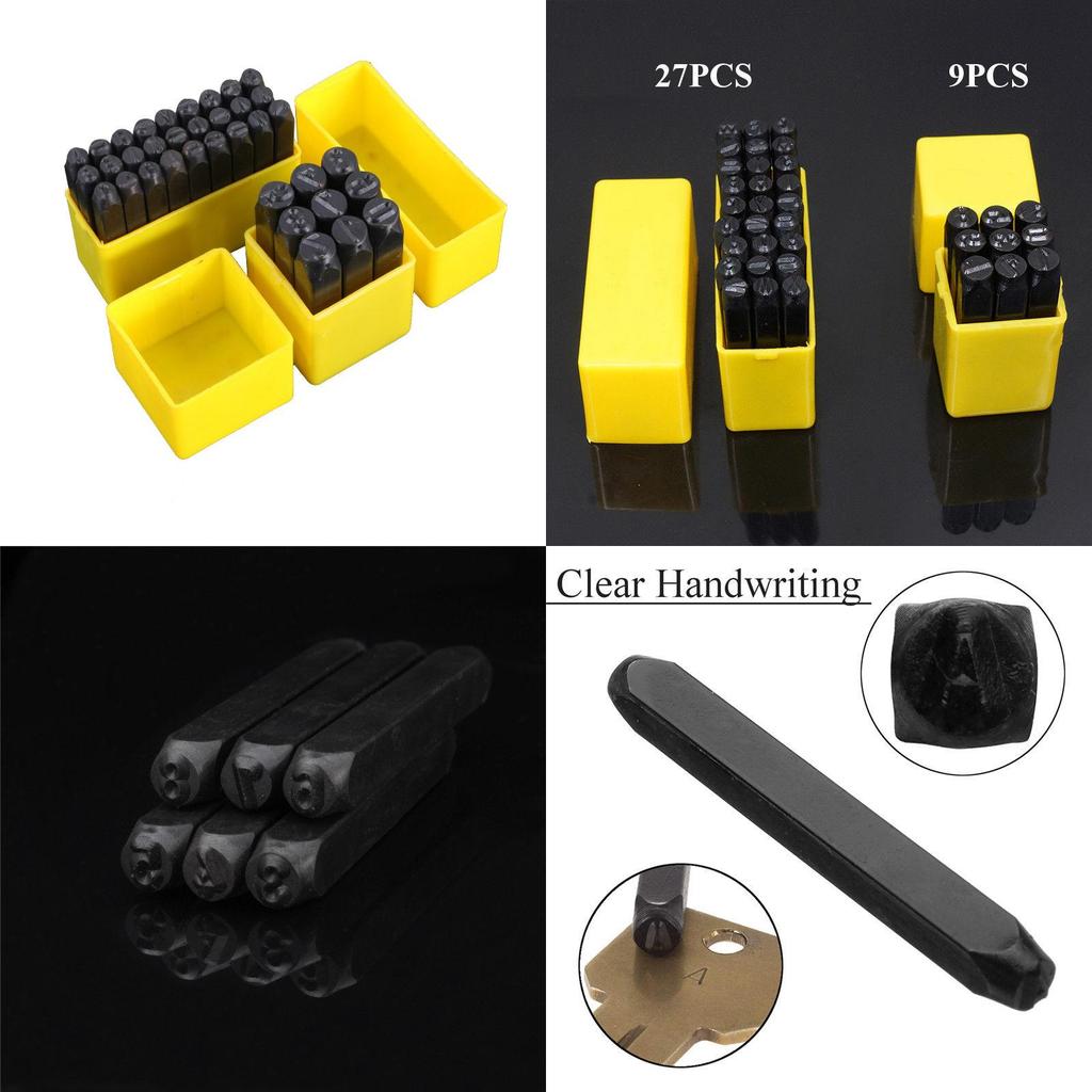 Premium Quality Alphabet And Number Stamps Craft Set For Metal And Leather Projects