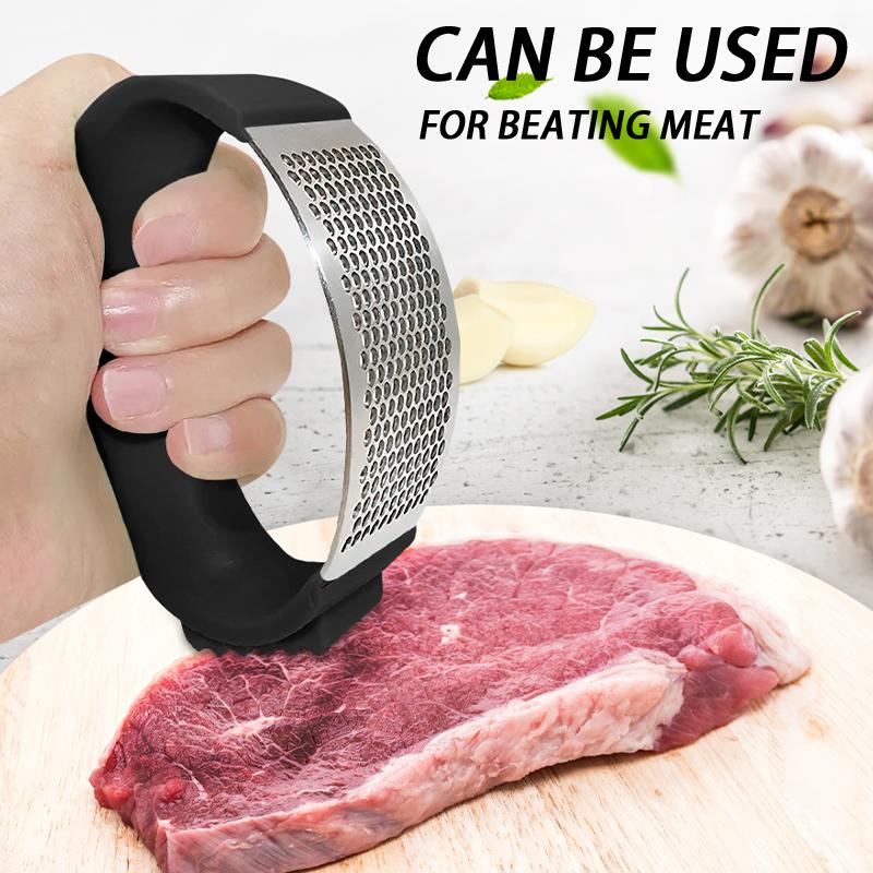 Prensa de Ajo de Acero Inoxidable Herramienta de Cocina Picadora Manual de Ajo con Forma de Anillo