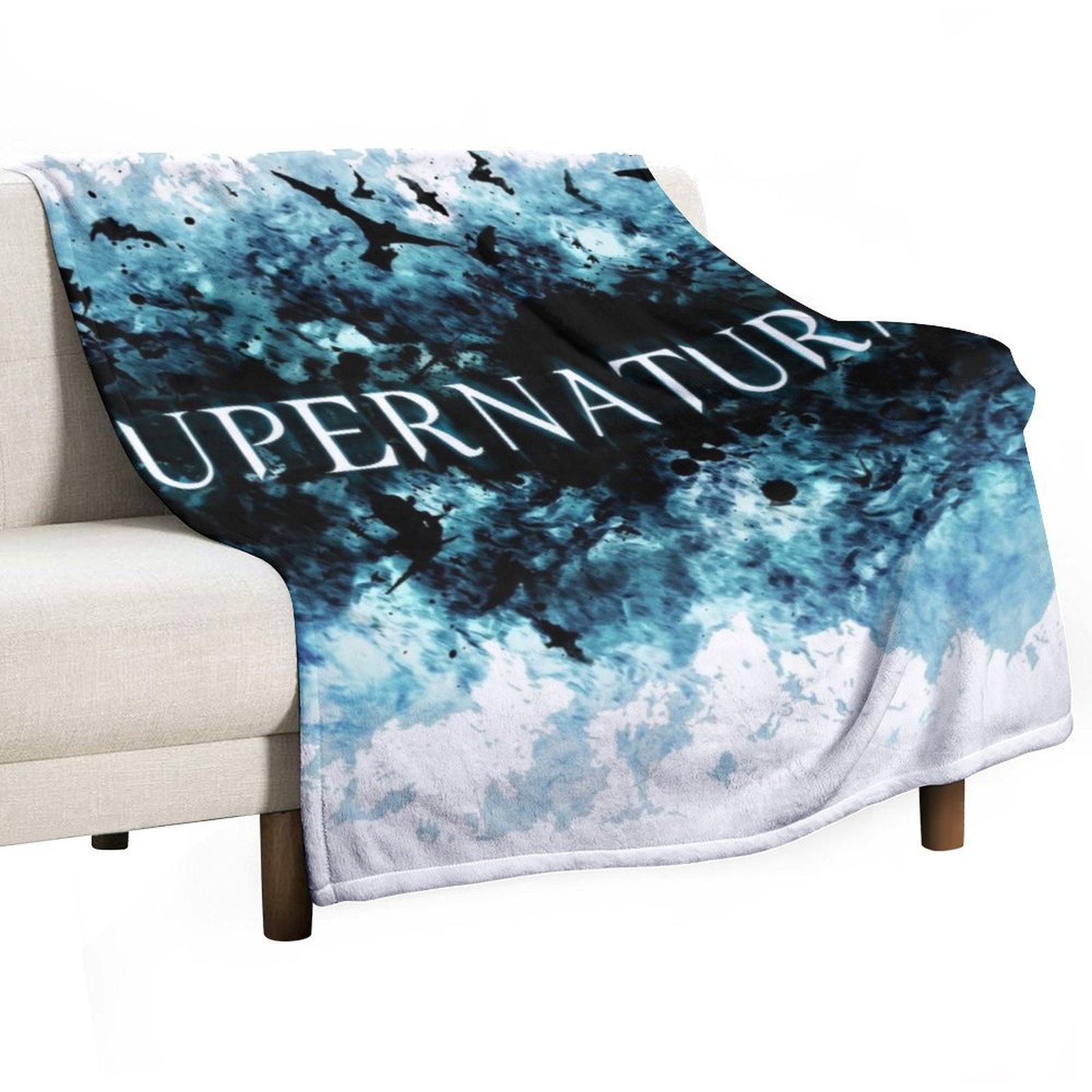 

supernatural Throw Blanket Bed covers funny gift Plaid Sofa Quilt Blankets 30x40in