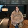 Winter new imitation fox fur coat women's fur coat thickened lapel small man