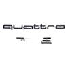 1Pc Quattro Emblem 3D ABS Car Front Grille Emblem For A3 A4 A5 A6 A6L A7 A8 Q3 Q5 Q7 S3 S4 S5 RS3 RS4 RS6 Badge Accessories