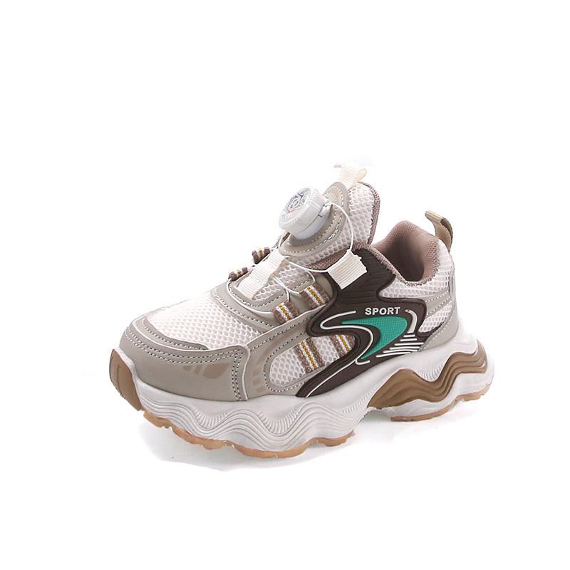 

Spring and autumn new men s and women s functional shoes, soft-soled rotating button mesh sports single shoes 26 хаки