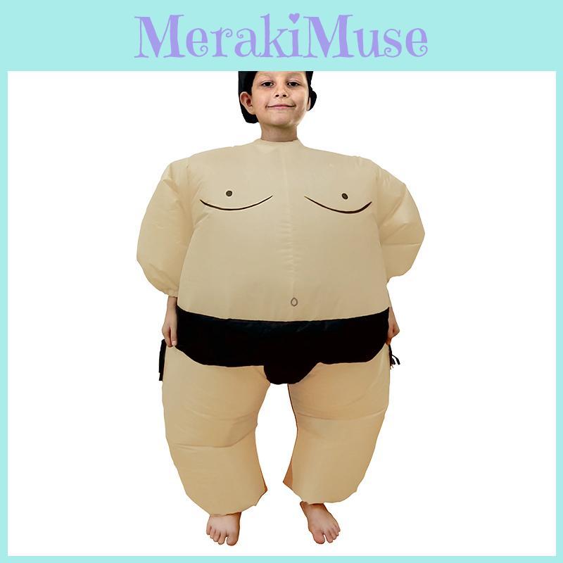 Vibrant Inflatable Sumo Wrestler Costume For Adults And Kids Ideal For Fun Parties