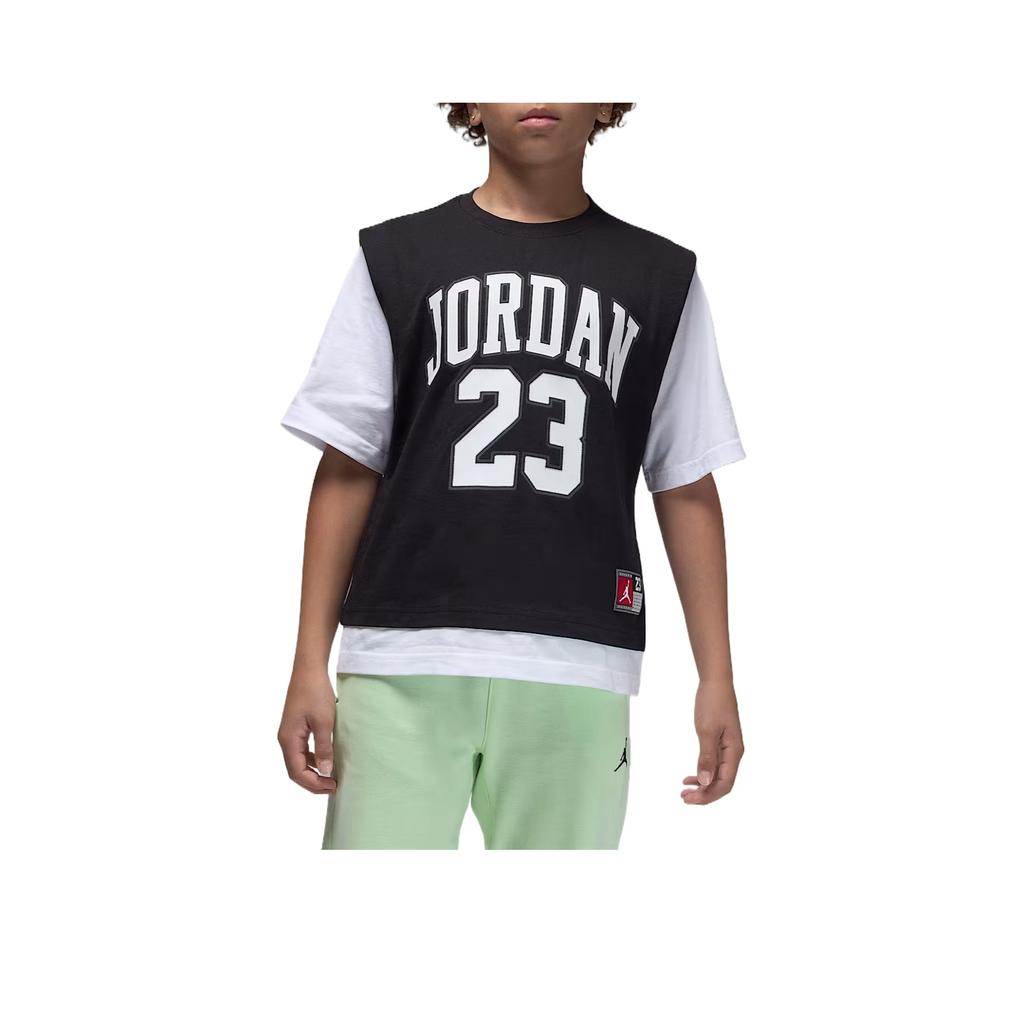 Jordan Jumpman T-Shirt 23 Fashion Classic Versatile Skin-Friendly Short Sleeve Kids Tops IQ5330-010