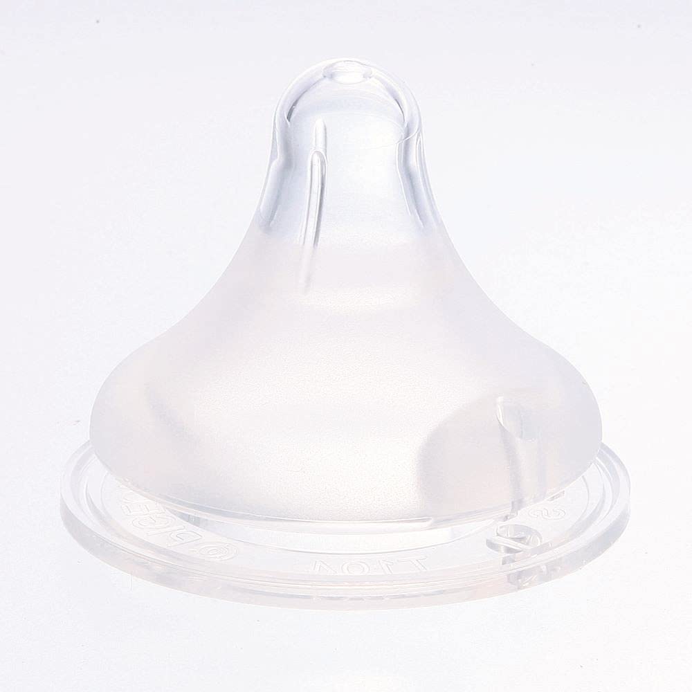 Pigeon Breastfeeding Nipple 1 Round 01135 (Silicone Rubber) [SS Size, Count], 0-1 Months, Hole,