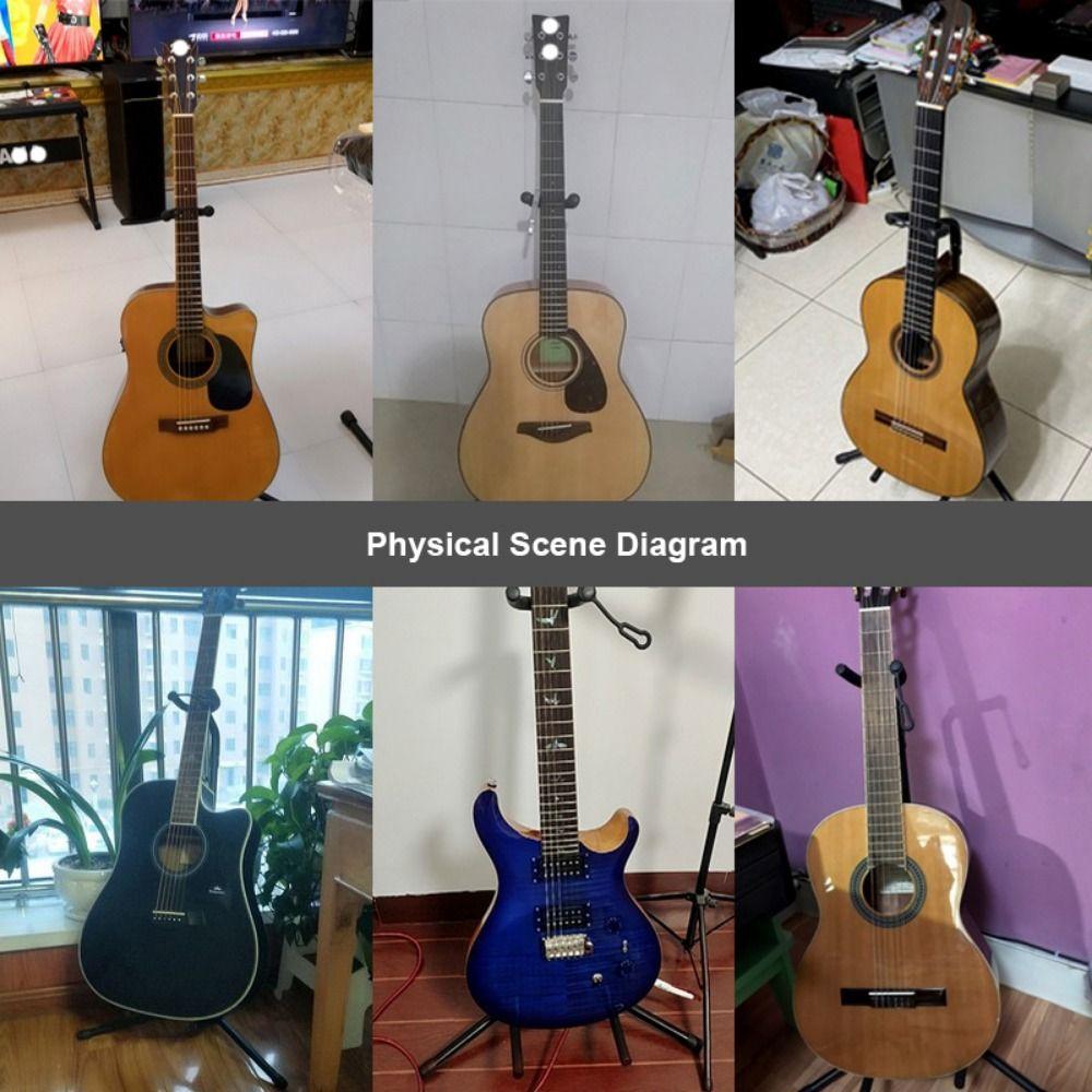 Non-slip Instrument Display Stand Steel Guitar Support Vertical Guitar Rack  Classical Guitar