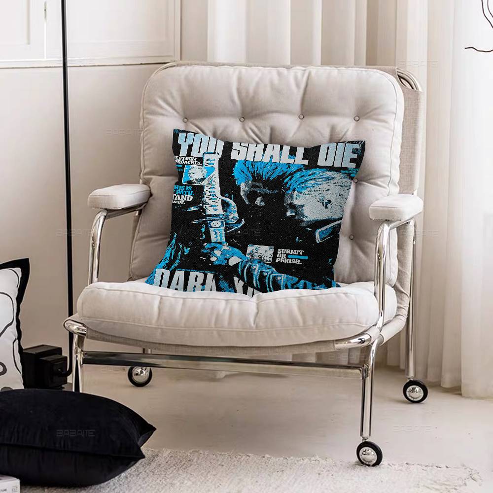 D-DevilS May Cry-S Cushion Cover Polyester Sofa Cushions Decorative Throw Pillows Home Decoration Pillowcover