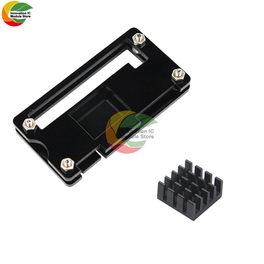 

Raspberry Pi Zero W Acrylic Case 3 Colors Box Shell + Heat SinK Transaperent Black Blue Acrylic Enclosure Box for RPI Zero W чорний