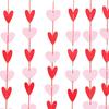 Felt Heart Garland Banner Valentines Day Decoration Wall Decor Romantic for