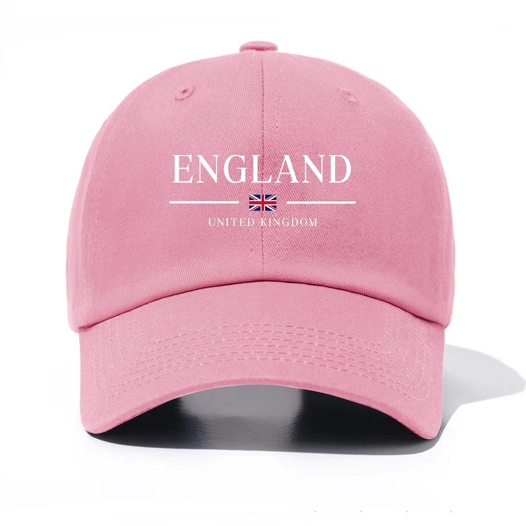 1 Stück Baseballkappe mit England-Print für Erwachsene, Minimalistischer Retro-Stil, Lässig, Weich, Verstellbar, Dad Hat, Perfekt als Geschenk