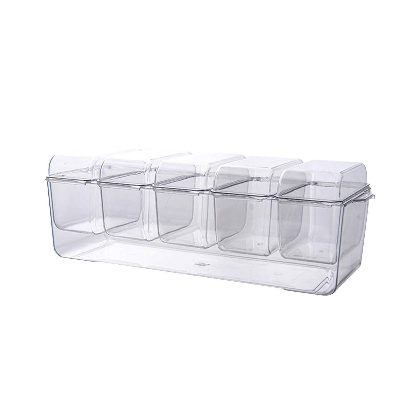 

Кухонный ящик для хранения, прозрачный, односекционный, с одной крышкой, многофункциональный ящик для хранения фруктов One Size