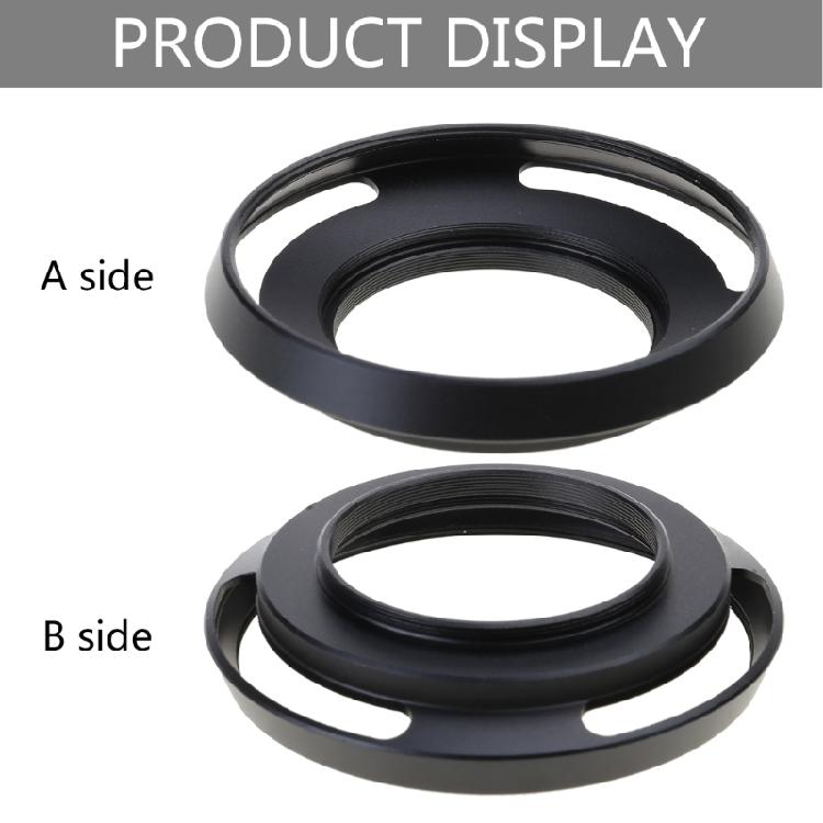 Metal Screw-in Lens Hood Hollow Out for Camera 39mm Lens Hood